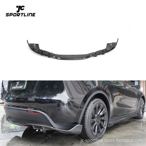Carbon Fiber Rear Bumper Diffuser for Tesla Model Y 2019-2023